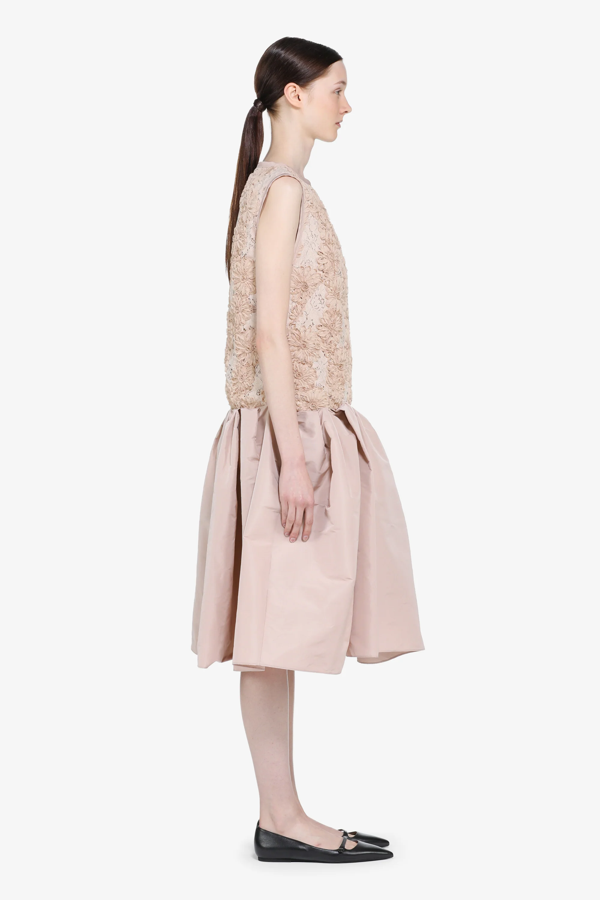 Abito al ginocchio con pizzo - Image 3