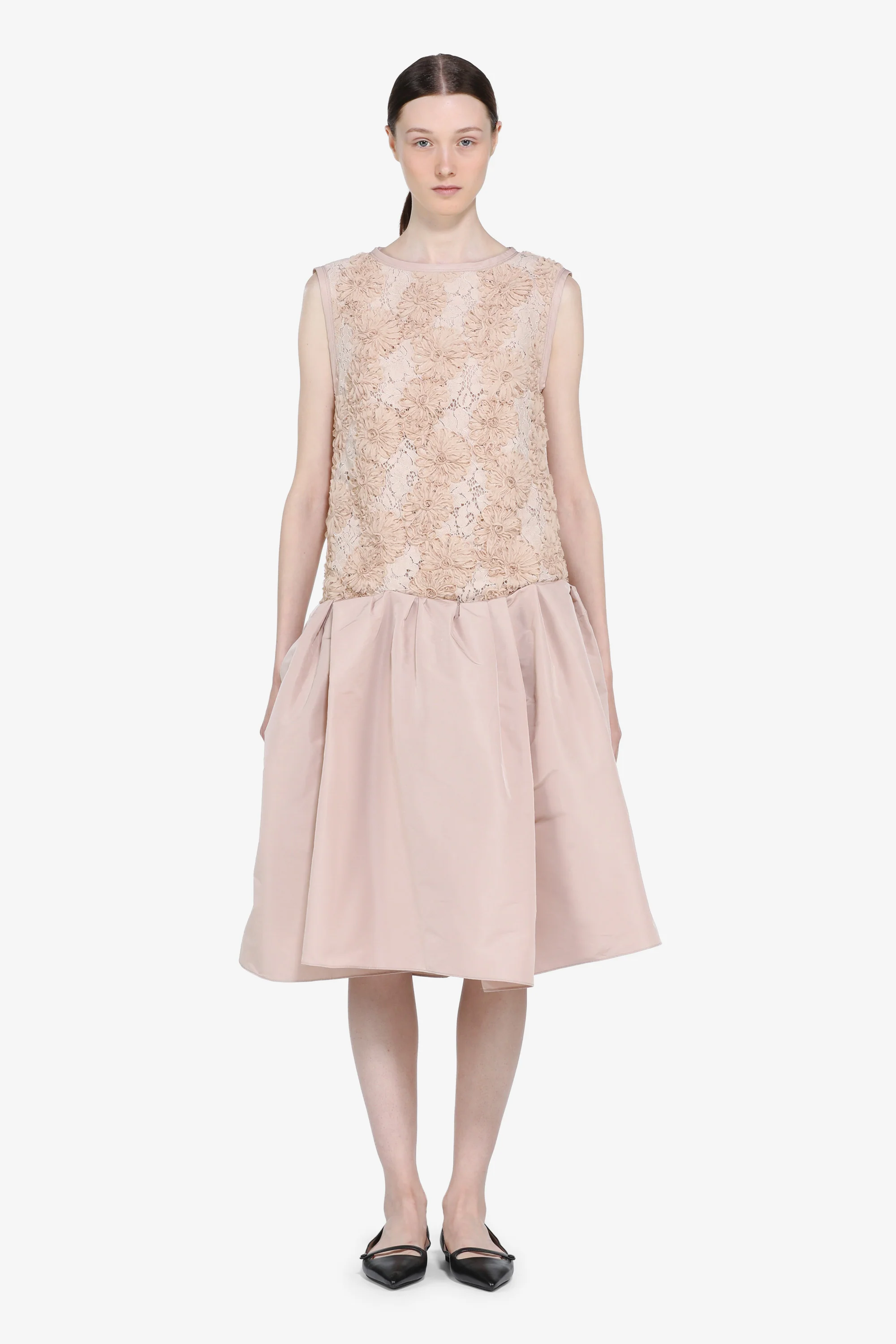 Abito al ginocchio con pizzo - Image 4