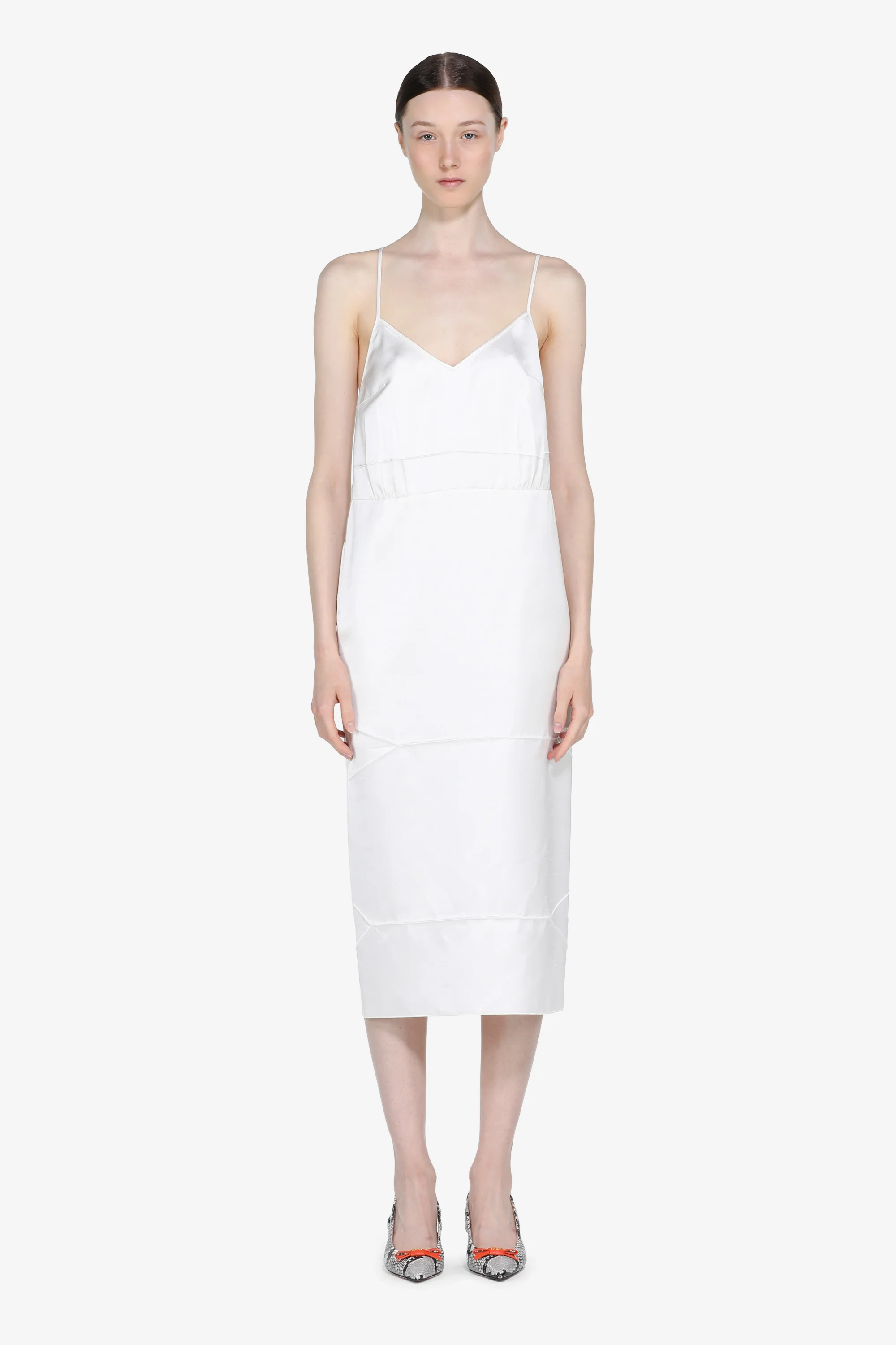 Abito lungo in raso - Image 4