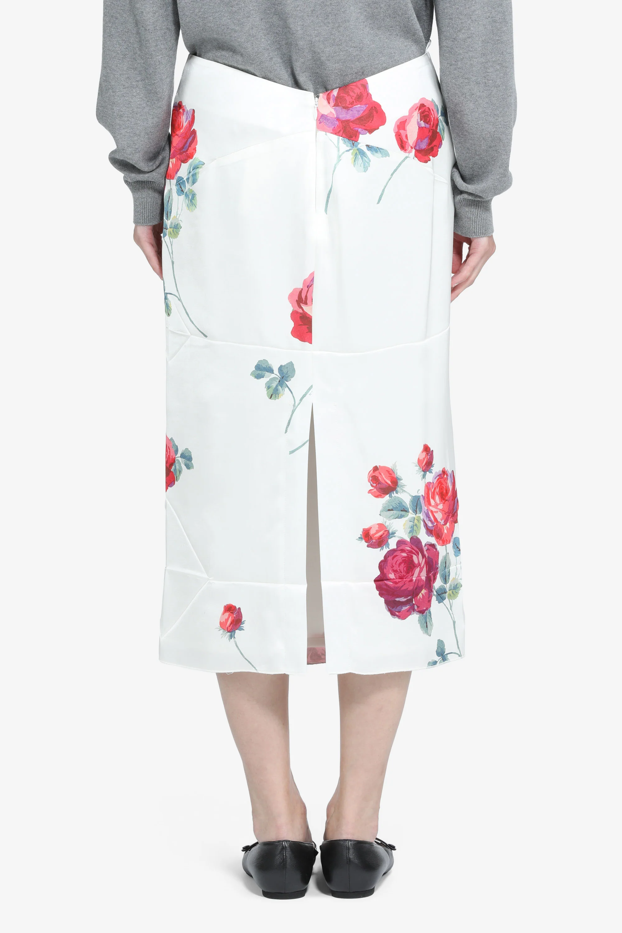 Gonna a tubino con stampa a fiori - Image 3