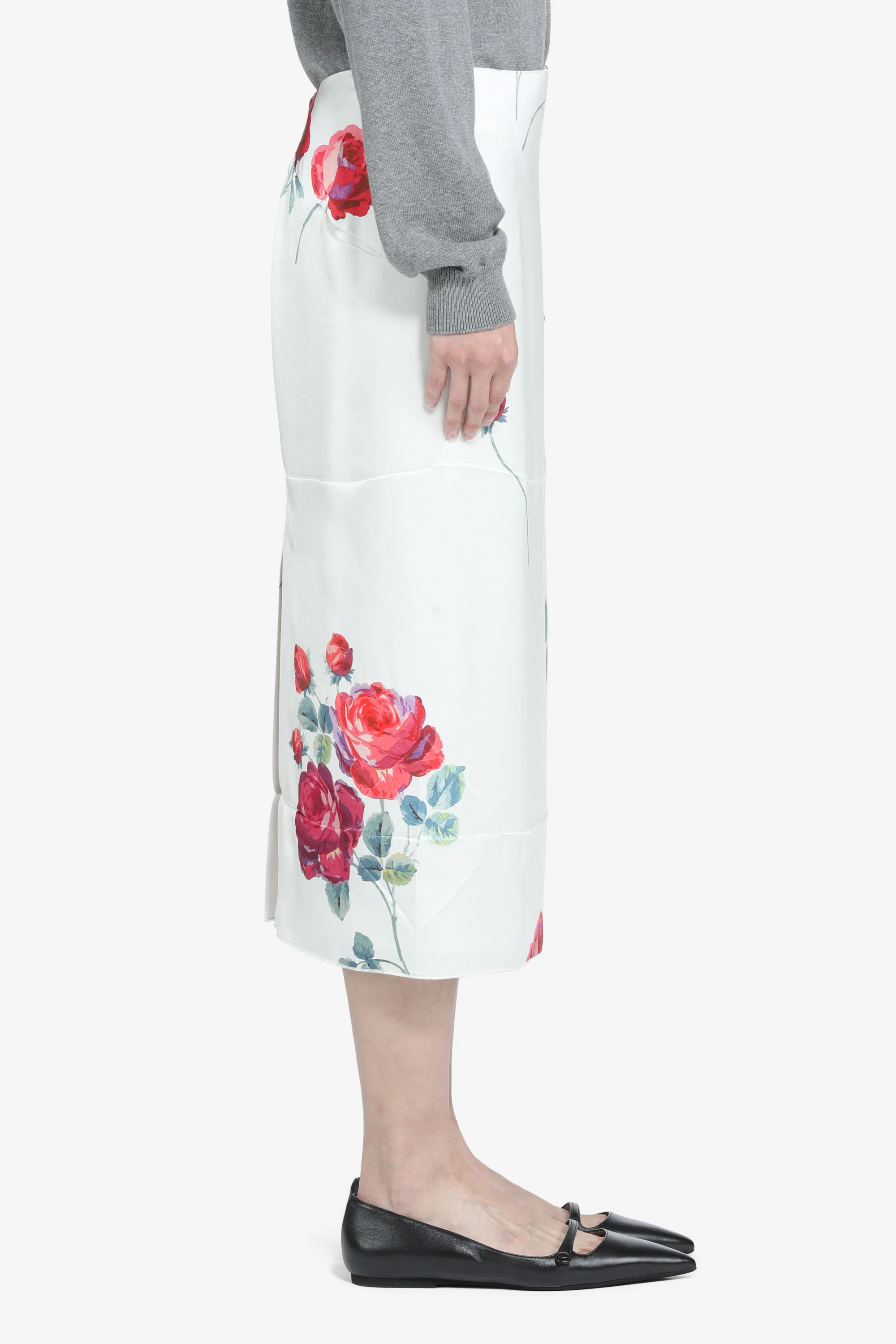 Gonna a tubino con stampa a fiori - Image 4