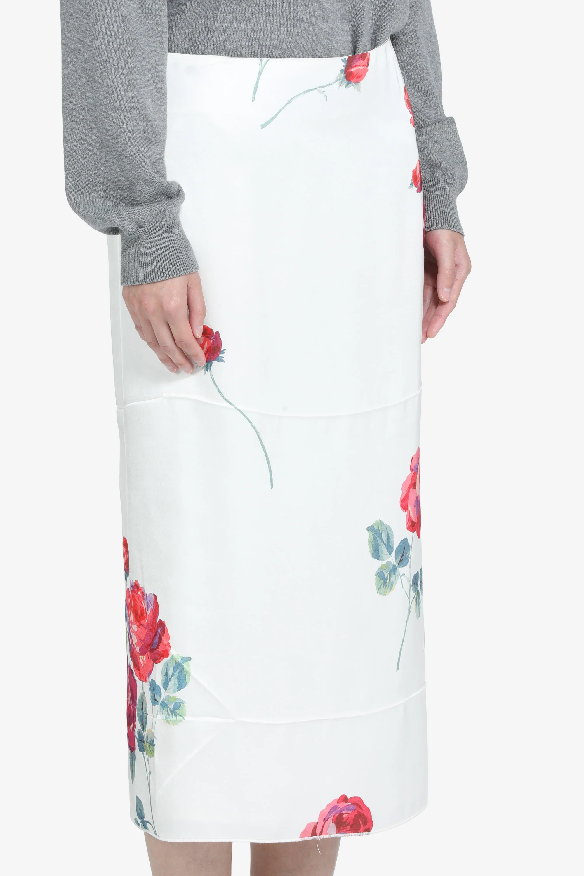 Gonna a tubino con stampa a fiori - Image 5